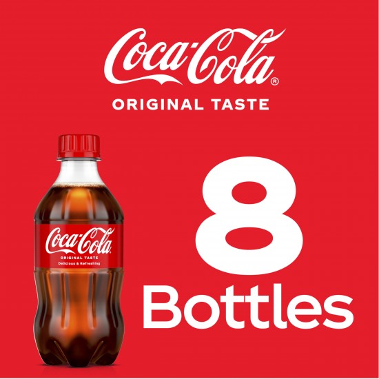 Coca-Cola Soda Pop, 12 fl oz, 8 Pack Bottles