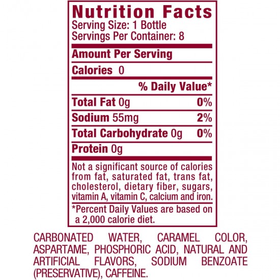 Diet Dr Pepper Soda, 12 Fl. Oz., 8 Count