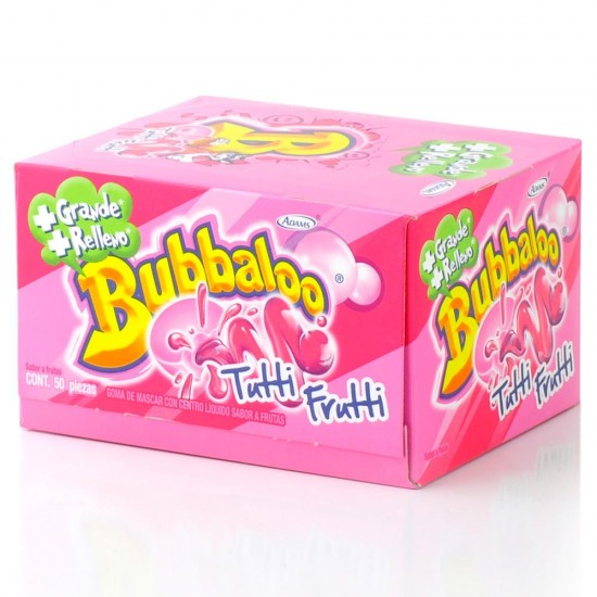 Bubbaloo Chicle Tutti Frutti: 290g 50ct