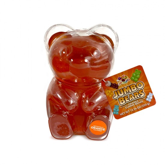 Alberts Giant Gummy Bear Ornge.350g- 1Ct