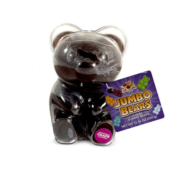 Alberts Giant Gummy Bear Grape. 350g-  1Ct