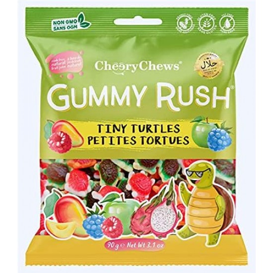 Gummy Rush Tiny Turtles- 90 g  (Case of 12)