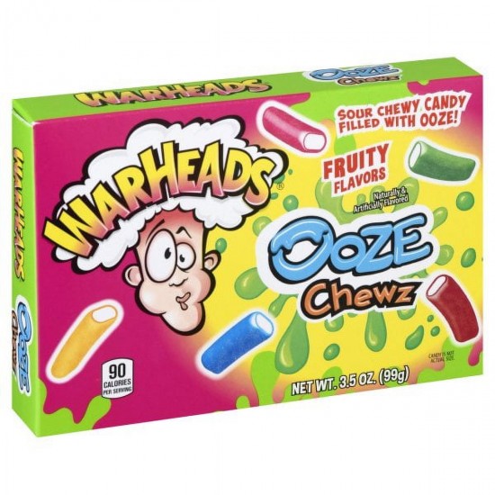 Warheads Ooze Chewz 99g Theater Box (Case of 12)