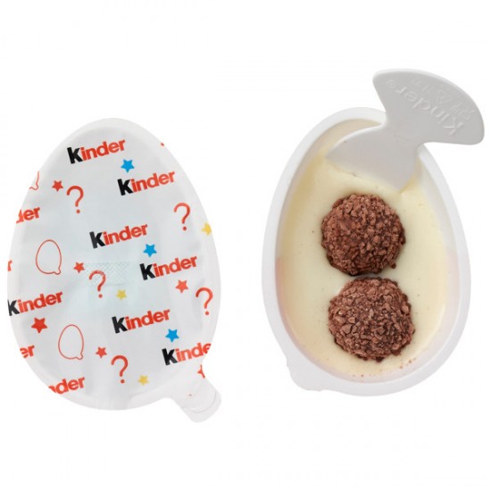 Kinder Joy Eggs, Sweet Cream and Chocolate Wafers with Toy Inside, 0.7 oz, 1 Egg