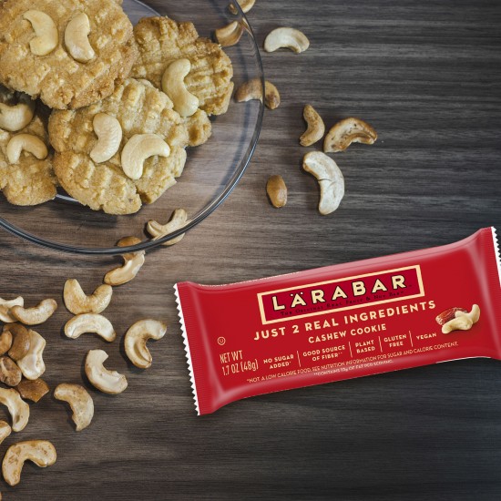 Larabar Cashew Cookie, Gluten Free Vegan Fruit & Nut Bar, 1.7 oz Bars, 6 Ct