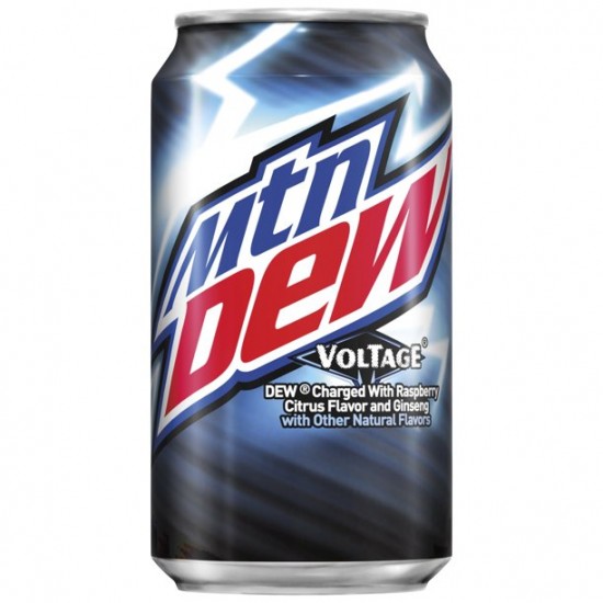 Mountain Dew Voltage Berry & Citrus Soda Pop, 12 Fl Oz, 12 Pack Cans