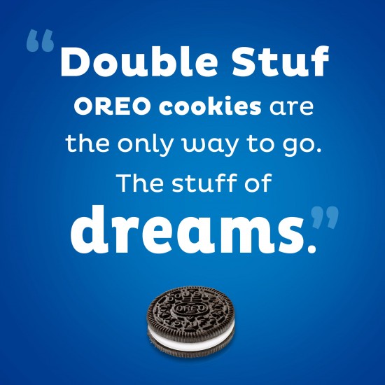 OREO Double Stuf Chocolate Sandwich Cookies, 14.03 oz