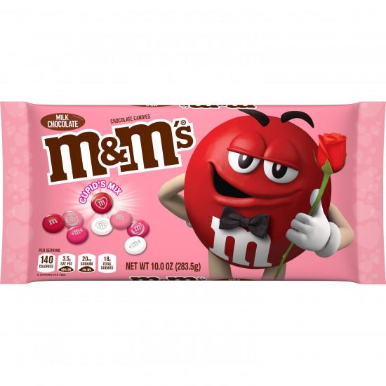 M&M's Valentines Day Milk Chocolate Candy, Cupid's Mix - 10 oz