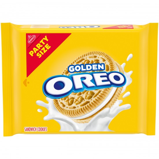 OREO Golden Sandwich Cookies, Party Size, 25.5 oz