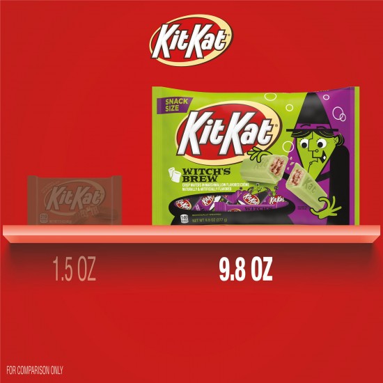 Kit Kat® Witch's Brew Marshmallow Creme Snack Size, Halloween Wafer Candy Bars Bag, 9.8 oz