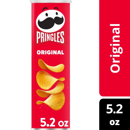 Pringles Original Potato Crisps Chips, 5.2 oz