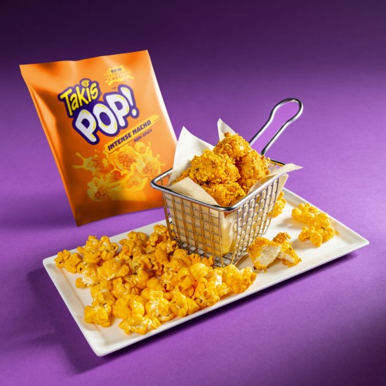 Takis Pop! Intense Nacho Ready-To-Eat Popcorn, Nacho Cheese Flavored Popcorn, 6.7 Ounce Bag