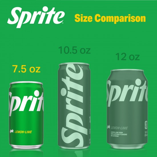 Sprite Lemon Lime Soda Pop, 12 fl oz, 12 Pack Cans