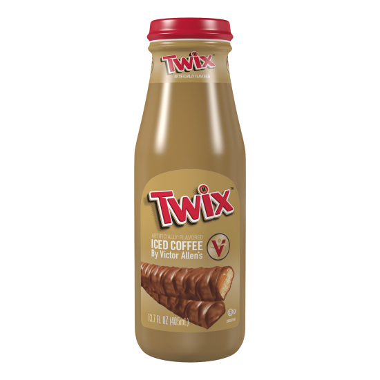 Victor Allen's Coffee Twix Iced Coffee Latte, Ready to Drink, 13.7 oz Bottles