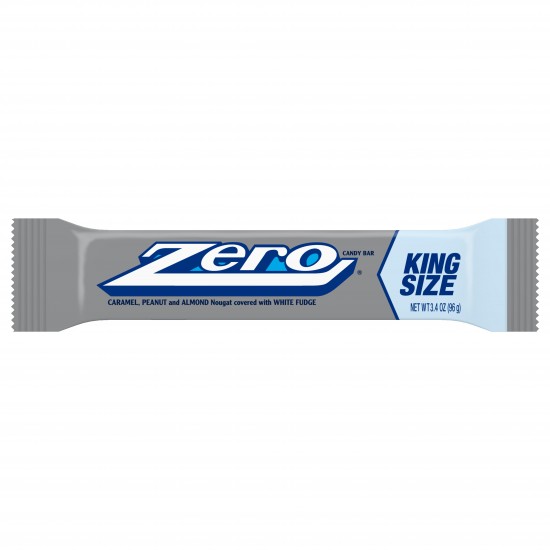 Zero, Caramel, Peanut, Almond Nougat King Size Candy Bar, 3.4 oz